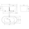 Акриловая ванна 170x80 см BELBAGNO BB71-1700-W0